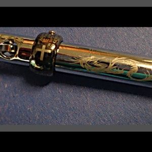 Silver Tone Dragon / Cross Design Charm